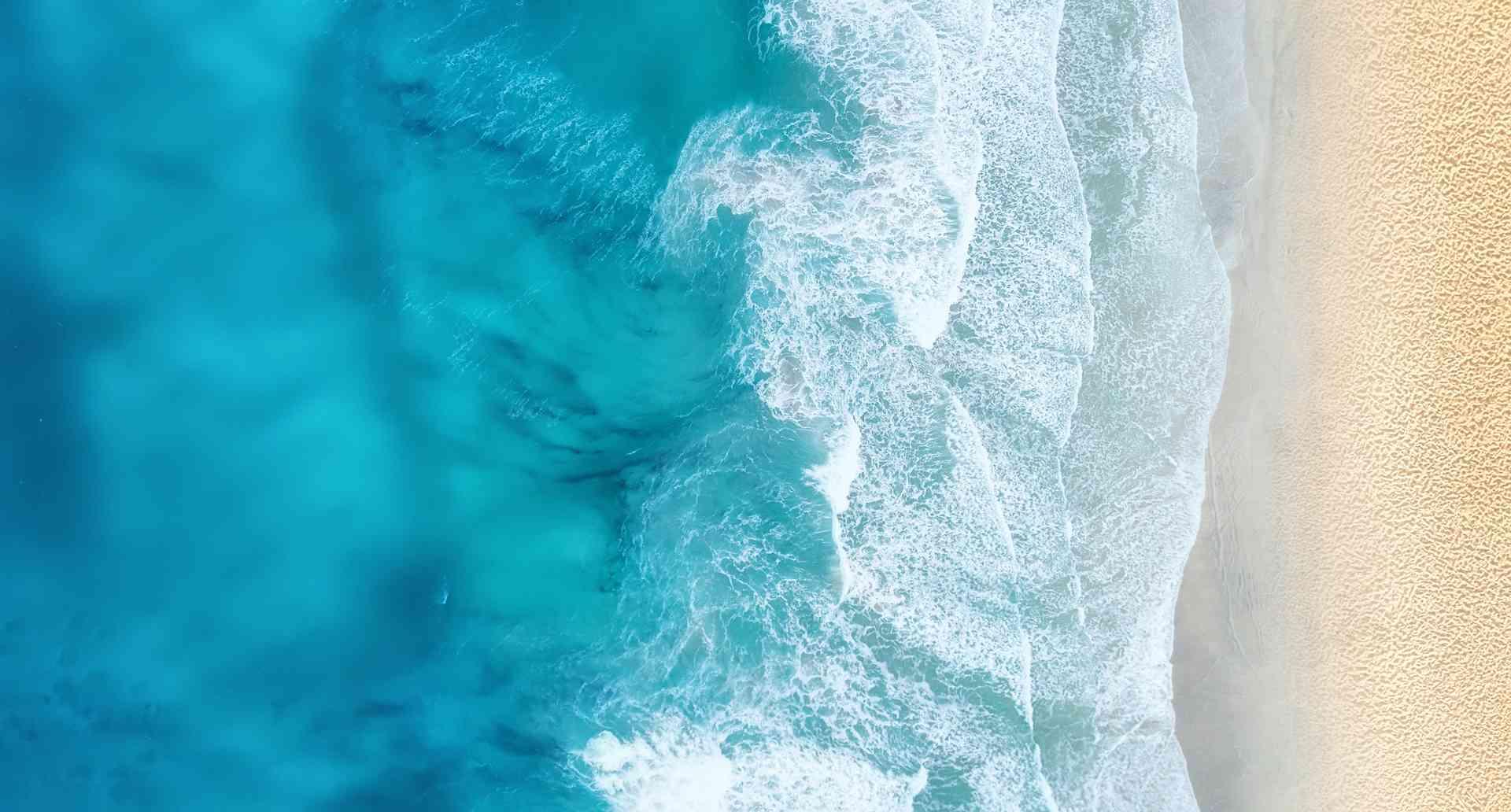 vue aérienne d'une plage